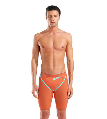 Pánske závodné plavky arena Powerskin Carbon Glide Jammer Sunset Coral