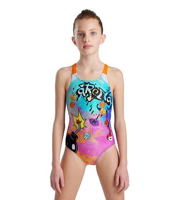 Dívčí plavky arena Girl´s swimsuit V back placement