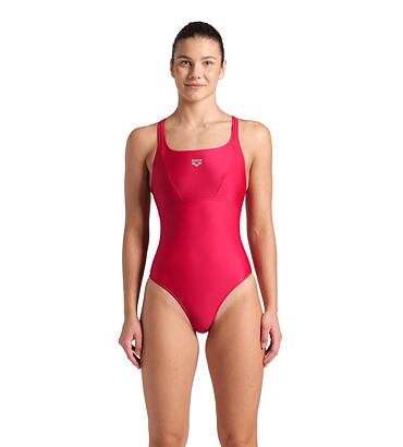 Dámské plavky arena Feel Women's Solid Control Pro Back red