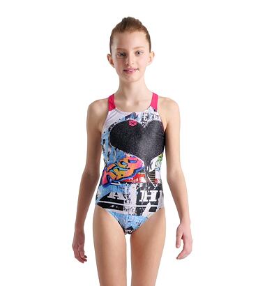 Dívčí tréninkové plavky arena Girl´s swimsuit V back