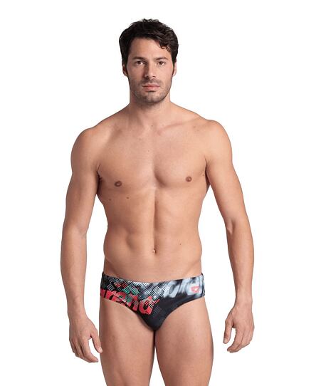 Pánské plavky arena Feel Men's Splash Point  Briefs