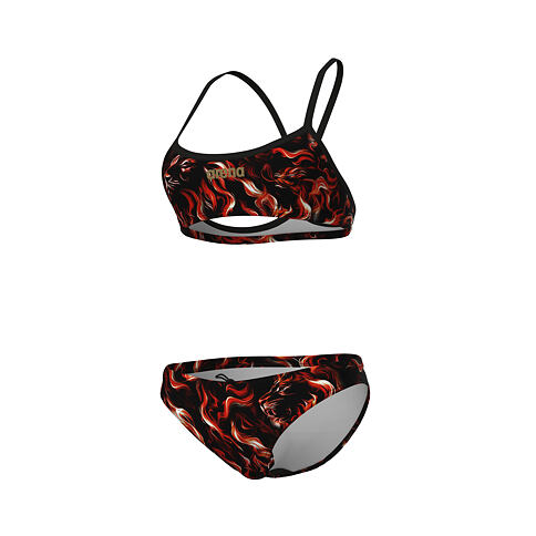 Dámské plavky arena Performance Graphic bikini bandeau Indomitus