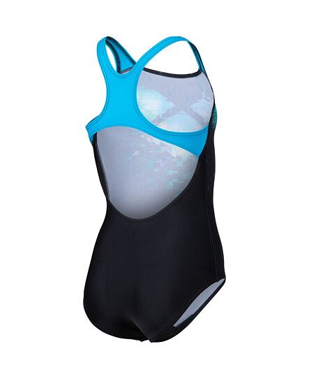 Dívčí plavky arena Feel Girls' Front-lined Multi Pixels Swim Pro Back Swimsuit